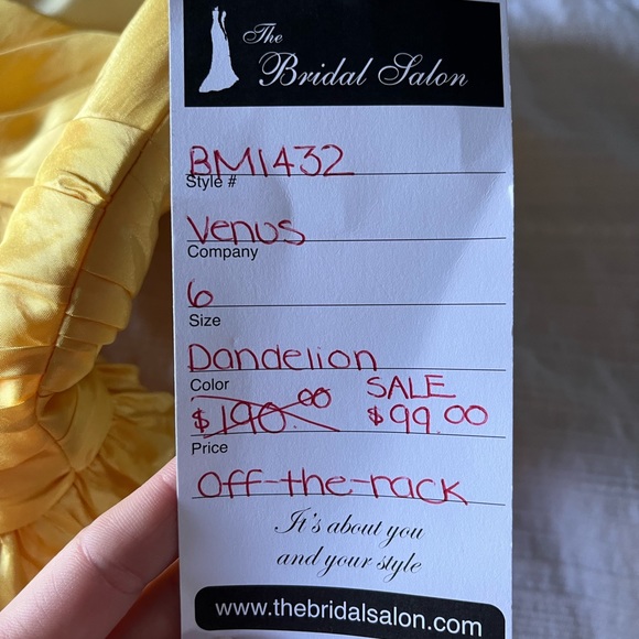 Vintage Style Yellow Party Dress - Picture 2 of 6